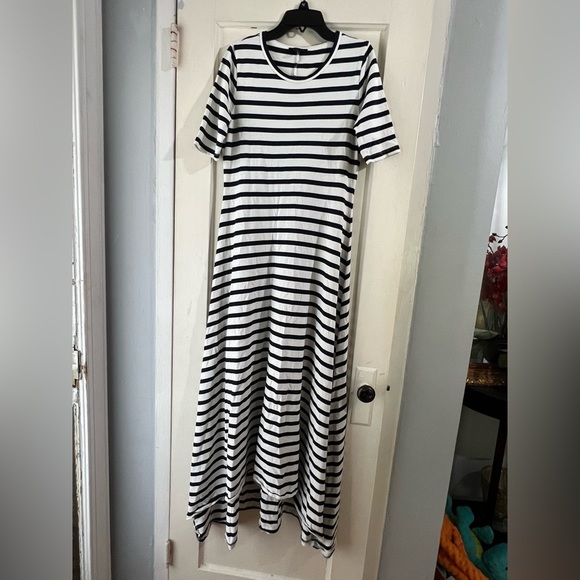 J. Crew Stripe Knit Maxi Dress Nautical S - Picture 4 of 11